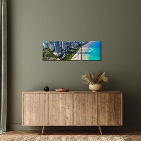 Obraz - Miami, Florida (s hodinami) (90x30 cm)