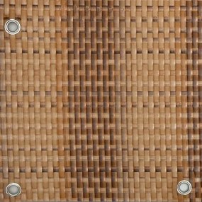 Balkónová zástena - umelý ratan, 1,0x5m - slama