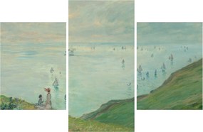Obraz - Henri Fantin-Latour, Cliffs at Pourville, reprodukcia (90x60 cm)