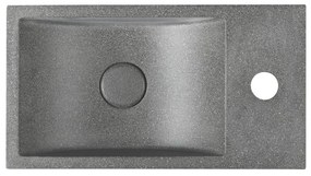 Tmavosivé betónové umývadlo 40x22 cm Crest – Sapho