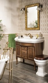 Sapho Sapho, RETRO umývadlová skrinka 89x80x48cm, buk, 1620