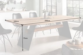 Dizajnový jedálenský stôl Galeno 200 cm divý dub
