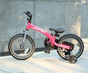 Detský bicykel Miniby 14" ružový