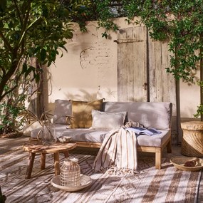 Sivobéžová čalúnená záhradná pohovka Relax – vtwonen