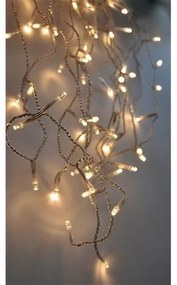 Solight Vianočný záves Cencúle 120 LED teplá biela, 3 m, s časovačom