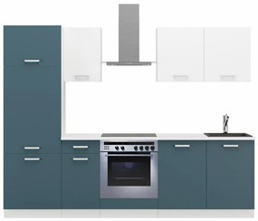Kuchynská linka 260 cm Tonislav Skagerrak Biela 260 (modrá + biela). Vlastná spoľahlivá doprava až k Vám domov. 1134939