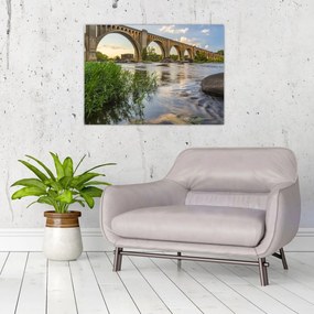 Sklenený obraz - Richmondský železničný most (70x50 cm)