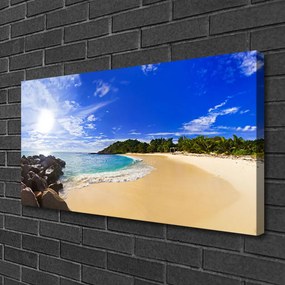 Obraz Canvas Slnko more pláž krajina 120x60 cm