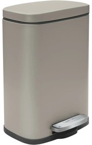 Spirella Pedálový odpadkový kôš soft-close Akira 12 l, matná sivohnedá, 12 l