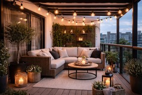 TRENDIE Svetelná reťaz LED teplá biela 15 m