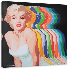 Gario Obraz na plátne Marilyn Monroe s farebnými tieňmi Rozmery: 40 x 40 cm
