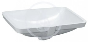 LAUFEN Pro S Vstavané umývadlo, 490 mm x 360 mm, biela – bez otvoru na batériu H8119610001091