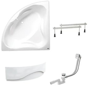 Rohová vaňa Laguna Royale 150x150 cm akrylát ľavá aj pravá SIKORO1500APNP, 1 ks