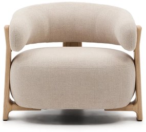 Béžové ženilkové kreslo Granite – Kave Home