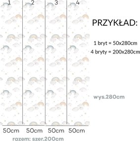 Tapeta dúhy 280x50 cm