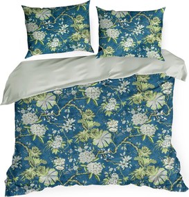 SATÉNOVÉ OBLIEČKY SPRING68 200X220 CM, 2 KS 70X80 CM KVETY