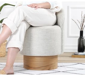 Detské kreslo RIKI 40x47 cm svetlošedé