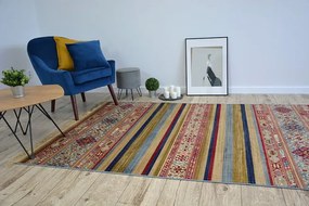 Koberec WINDSOR 22890 ETNIC FREDZLE modrý/bordo
