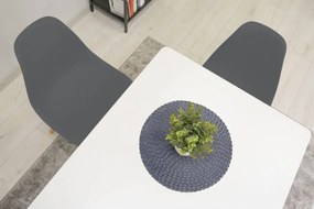 Jedálenská stolička OSAKA sivá (hnedé nohy)