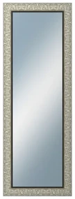 DANTIK - Zrkadlo v rámu, rozmer s rámom 50x140 cm z lišty PRAHA strieborná (2751)