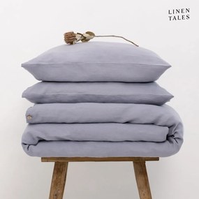 Svetlosivé obliečky na dvojlôžko z konopného vlákna 200x200 cm - Linen Tales