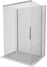 Mexen Rox-3S, 3-stenný sprchový kút 120 x 100 cm, 8mm číre sklo, oceľový profil, 8C2-120-100-97-00-3S