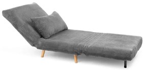 Pohovka SOLACE rozkladacia, menšestrová sivá 871639