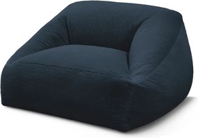 Tmavomodrý sedací vak z umelej kožušiny Lilibet – Bobochic Paris