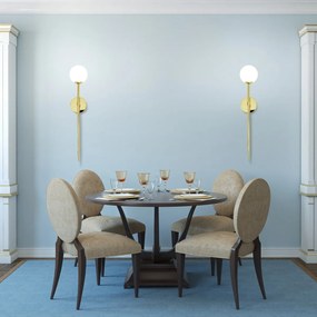 Nástenná lampa 52CM APP578-1W zlatá
