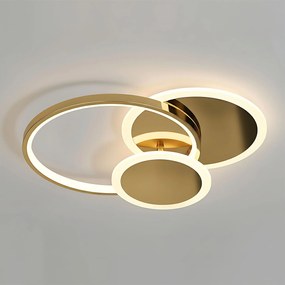 Toolight Toolight, LED stropné svietidlo + diaľkové ovládanie, APP1710-C, zlatá lesklá, OSW-04039