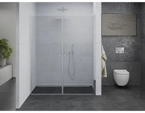 Mexen Pretoria Duo, 2-krídlové sprchové dvere do otvoru 170 cm, 6mm číre sklo, chrómový profil, 852-170-000-02-00
