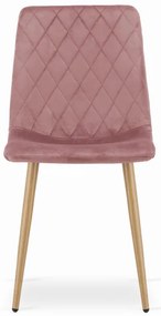Set štyroch jedálenských stoličiek TURIN ružové (4ks)
