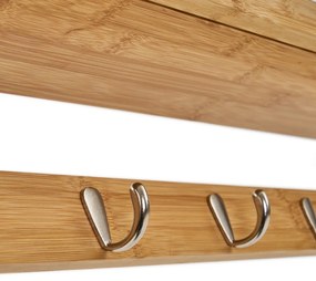 Bambusový nástenný vešiak s poličkou - Casa Selección