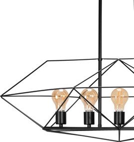 Toolight Toolight, stropné svietidlo 5xE27 APP1037-5CP, čierna, OSW-05561