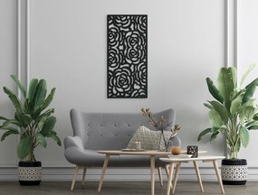 drevko Moderný obraz na stenu Kvety v záhrade Rozmer obrazu: 44,5 x 21 cm, Farba dekorácie: Čierna