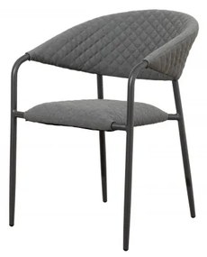Doppler Melia LIKA-TEX® sivé - luxusné záhradné kreslo - Rozbalený tovar (N434)