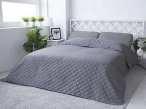 XPOSE® Prikrývka na posteľ EVITA - tmavo sivá 220x240 cm
