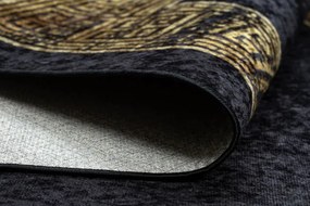 Koberec MIRO 51223.806 rám / grécky, čierny / zlatý