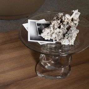 Ferm Living Sklenená misa na podstavci Damo Centrepiece Clear
