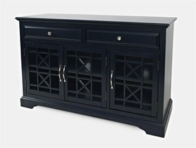 Komoda Avola 127 cm z masivu tmavě modrá