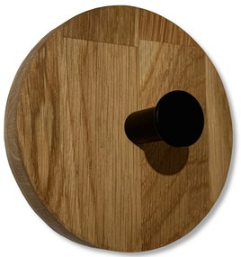 Dekorstudio Nástenný vešiak OVAL olejovaný dub - 3 kusy