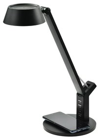 Stolná lampa s bezdrôtovým nabíjaním Leo Nilsen LED BLACK BL024