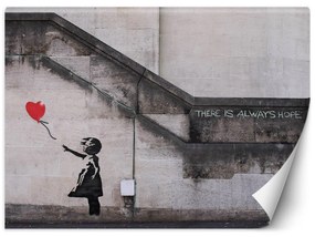 Gario Fototapeta Dievča s balónom, Banksy, graffiti Materiál: Vliesová, Rozmery: 200 x 140 cm
