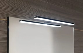 Sapho Sapho, ERUPTA zrkadlo s poličkou a LED osvetlením 80x80x12cm, čierna matná, ERU335