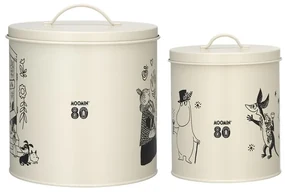 Set dóz na maškrty Moomin Pets 2 ks / 80. výročie