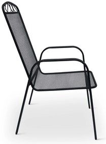 Záhradná kovová zostava Lana + 6x kovová stolička Lana steel
