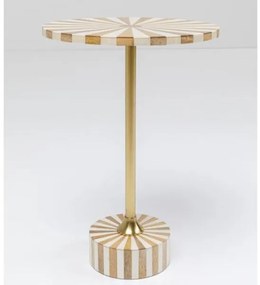 Domero Cirque príručný stolík biely Ø40 cm