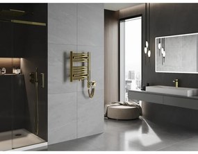 Mexen Ares, elektrické vykurovacie teleso 500 x 400 mm, 300 W, zlatá lesklá, W102-0500-400-2300-50