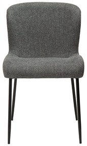 GLAM ČALÚNENÁ STOLIČKA pebble grey/black