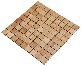 DUB mozaika 2D - drevené obklady do kúpeľne a kuchyne 30 x 30 mm